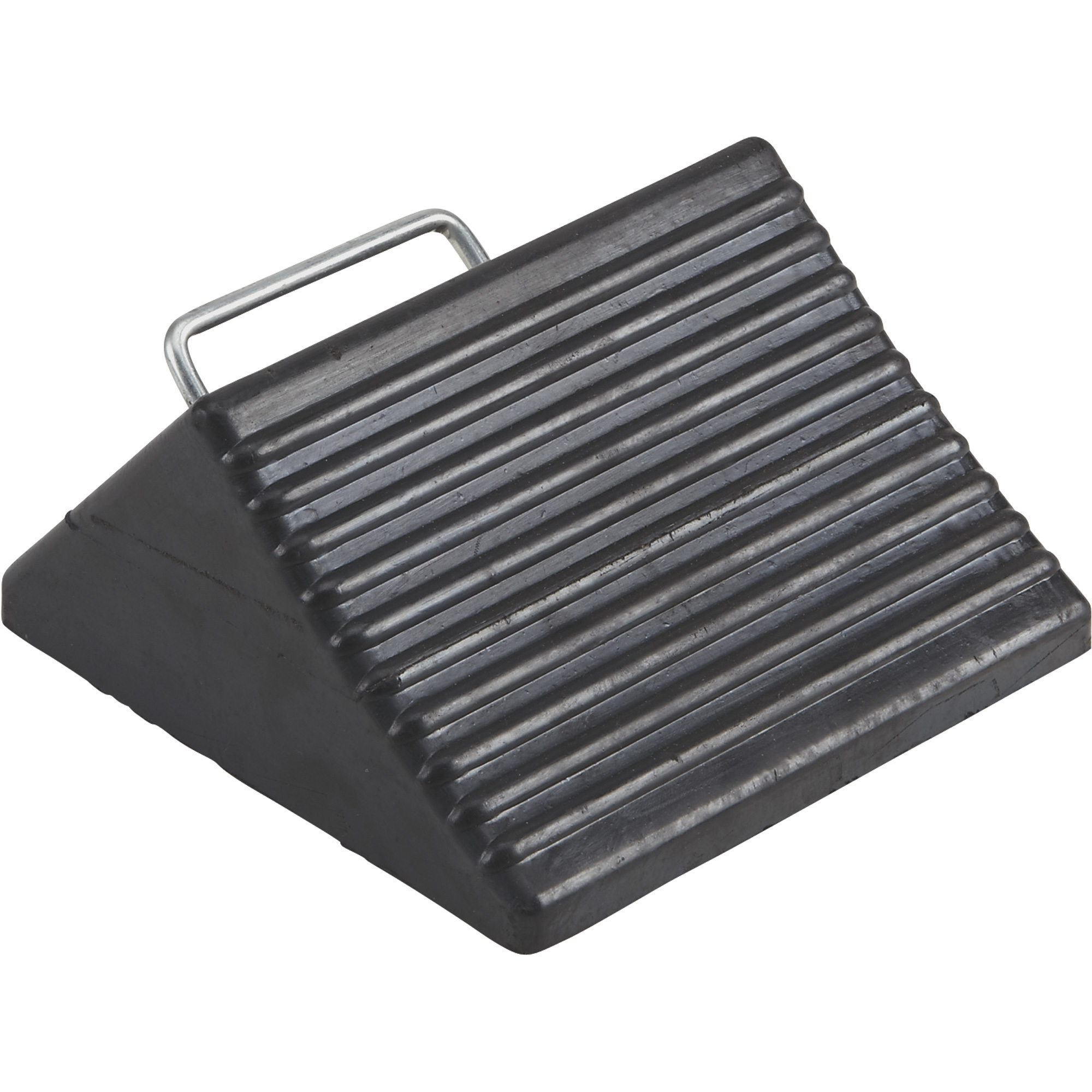Ironton Nylon Reinforced Rubber Wheel Chock with Handle
